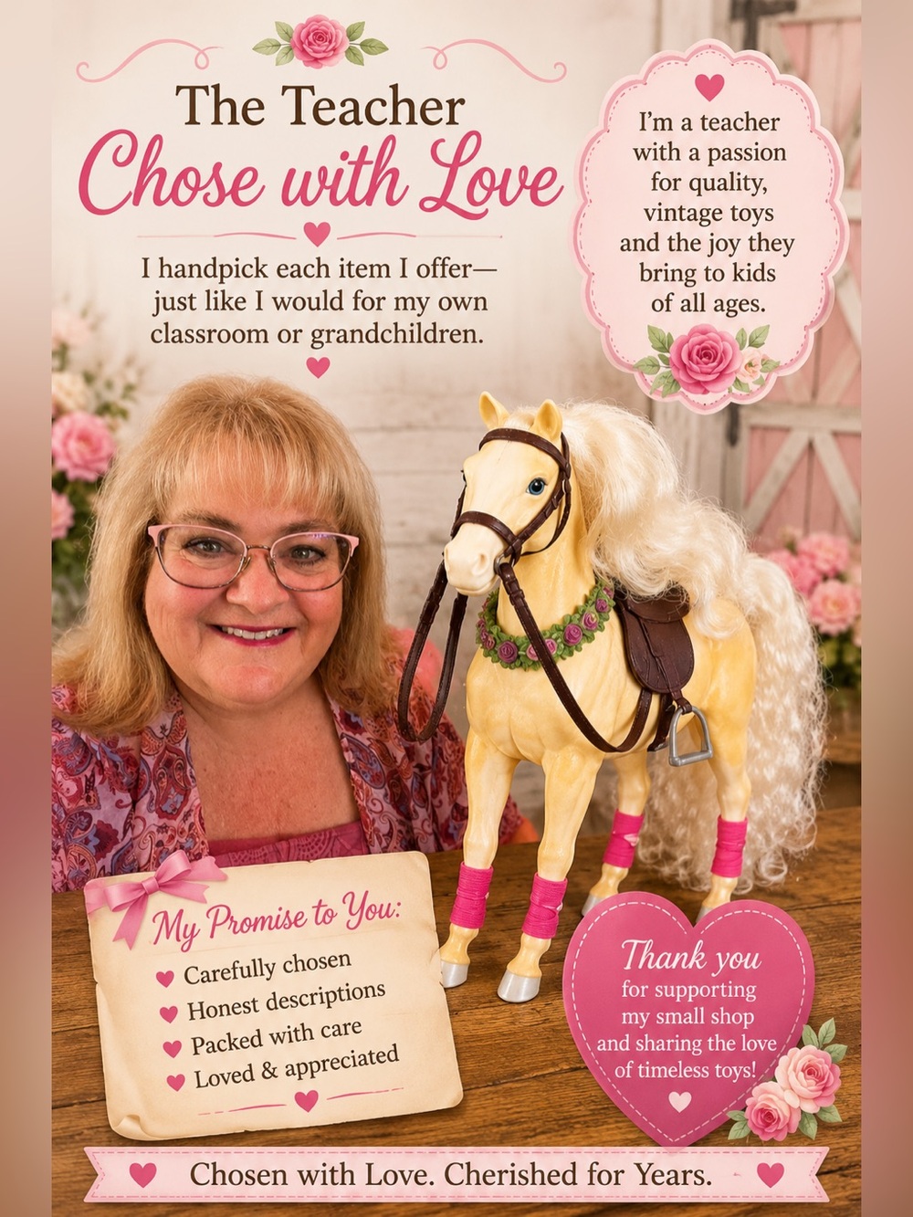 Vintage Barbie Horse with Mane & Tail and Floral Garland , Saddle, and R… - Picture 6 of 16